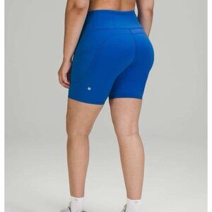 lululemon athletica Women’s High-Rise Athletic Bike Shorts - Blue